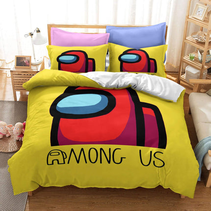 Game Among Us Cosplay Bedding Set Quilt Covers Without Filler