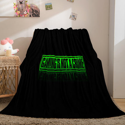 Gamer Cosplay Flannel Blanket Throw