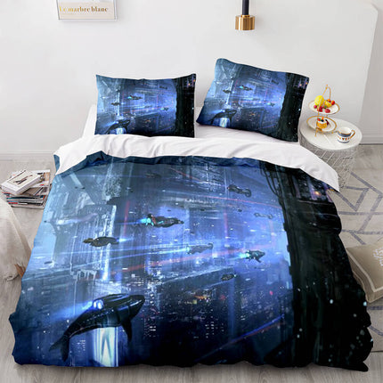 Game Cyberpunk 2077 Bedding Set Cosplay Quilt Covers Without Filler