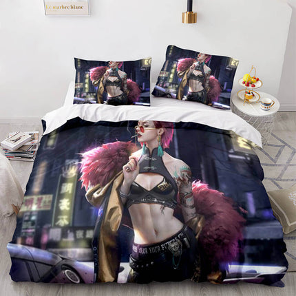 Game Cyberpunk 2077 Bedding Set Cosplay Quilt Covers Without Filler