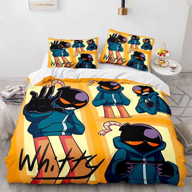 Game FNF Whitty Bedding Sets Soft Quilt Covers