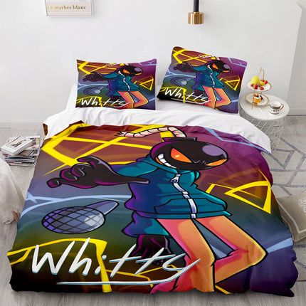 Game FNF Whitty Bedding Sets Soft Quilt Covers