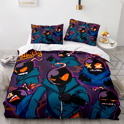Game FNF Whitty Bedding Sets Soft Quilt Covers