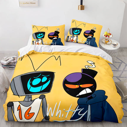 Game FNF Whitty Bedding Sets Soft Quilt Covers