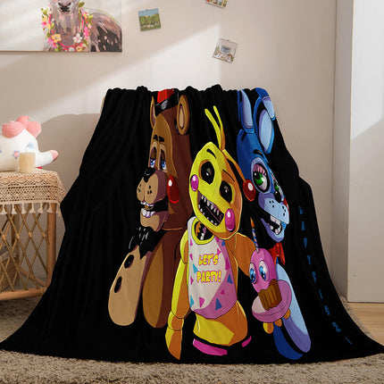 Game Five Nights at Freddy's Cosplay Blanket Flannel Caroset Throw