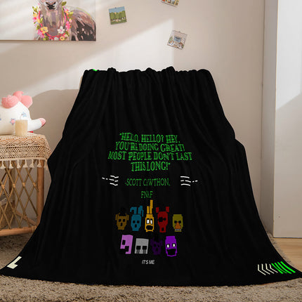 Game Five Nights at Freddy's Cosplay Blanket Flannel Caroset Throw