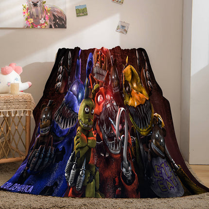 Game Five Nights at Freddy's Cosplay Blanket Flannel Caroset Throw