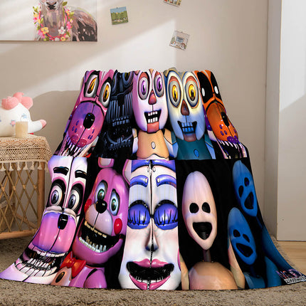 Game Five Nights at Freddy's Cosplay Blanket Flannel Caroset Throw