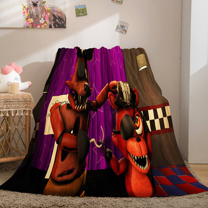 Game Five Nights at Freddy's Cosplay Blanket Flannel Caroset Throw
