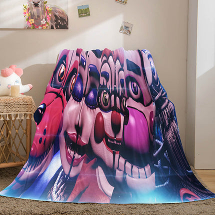 Game Five Nights at Freddy's Cosplay Blanket Flannel Caroset Throw