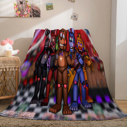 Game Five Nights at Freddy's Cosplay Blanket Flannel Caroset Throw