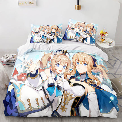 Game Genshin Impact Bedding Set Quilt Cover