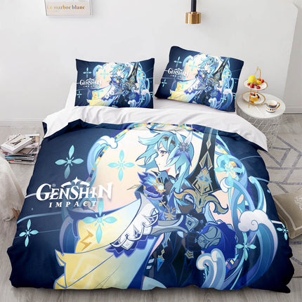Game Genshin Impact Bedding Set Quilt Cover