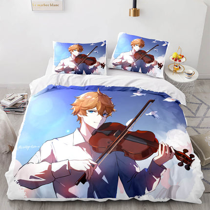 Game Genshin Impact Bedding Set Quilt Cover