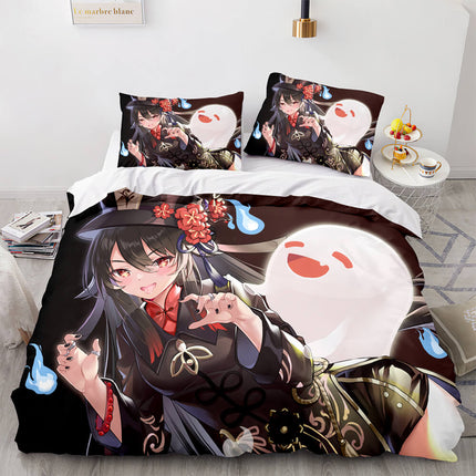 Game Genshin Impact Bedding Set Quilt Cover