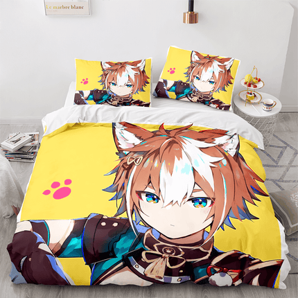 Game Genshin Impact Bedding Set Quilt Cover