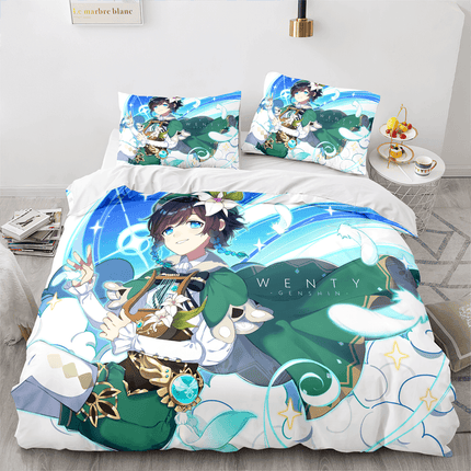 Game Genshin Impact Bedding Set Quilt Cover