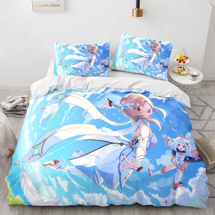 Game Genshin Impact Bedding Set Quilt Cover