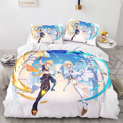 Game Genshin Impact Bedding Set Quilt Cover