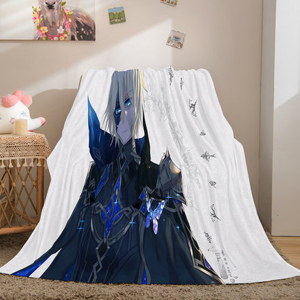 Game Genshin Impact Flannel Caroset Throw Cosplay Blanket