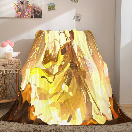 Game Genshin Impact Flannel Caroset Throw Cosplay Blanket