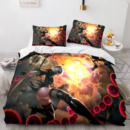 NieR Automata Cosplay 3 Piece Bedding Set Quilt Covers Without Filler