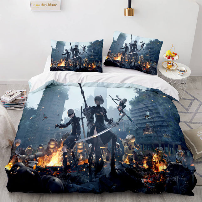 Game NieR Automata Cosplay Bedding Set Quilt Covers Without Filler