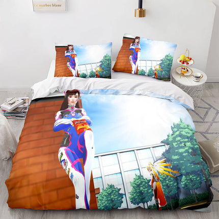 Game Overwatch Cosplay Bedding Set Quilt Covers Without Filler