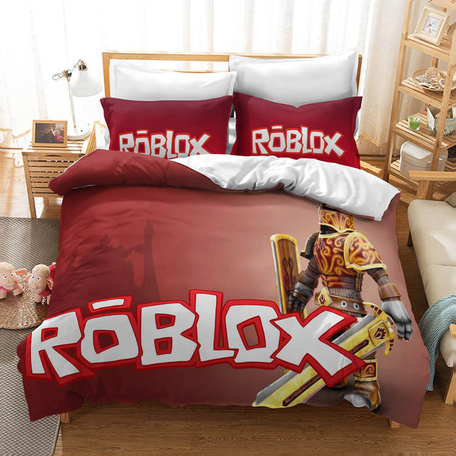 Game Roblox Cosplay Bedding Set Quilt Cover Without Filler