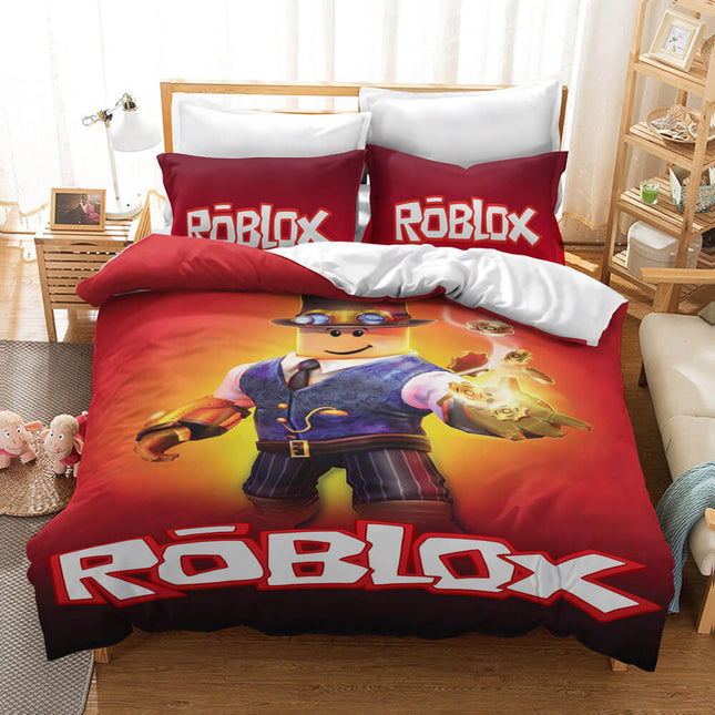 Game Roblox Cosplay Bedding Set Quilt Cover Without Filler