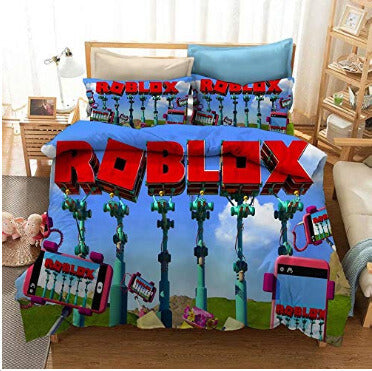 Game Roblox Cosplay Bedding Set Quilt Covers Without Filler