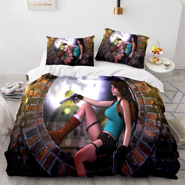 Game Tomb Raider Cosplay Bedding Sets Quilt Covers Without Filler