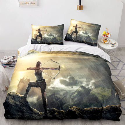 Game Tomb Raider Cosplay Bedding Sets Quilt Covers Without Filler