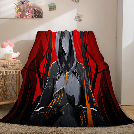Genshin Impact Aether Lumine Flannel Caroset Throw Cosplay Blanket