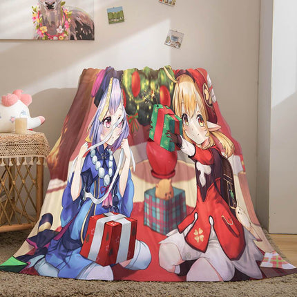 Genshin Impact Flannel Fleece Blanket