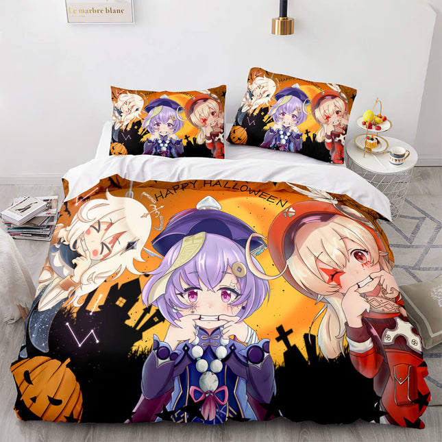 Genshin Impact Bedding Set Quilt Cover Without Filler