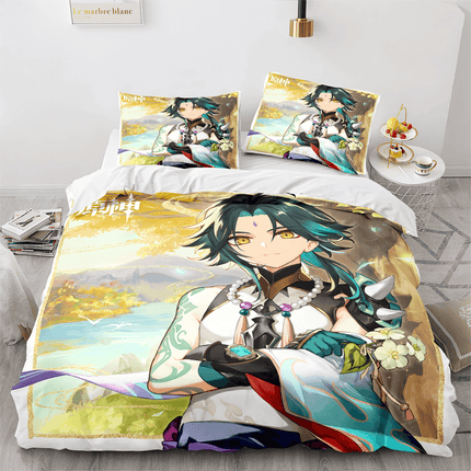 Genshin Impact Bedding Set Quilt Cover Without Filler