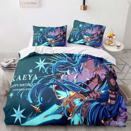 Genshin Impact Bedding Set Quilt Cover Without Filler