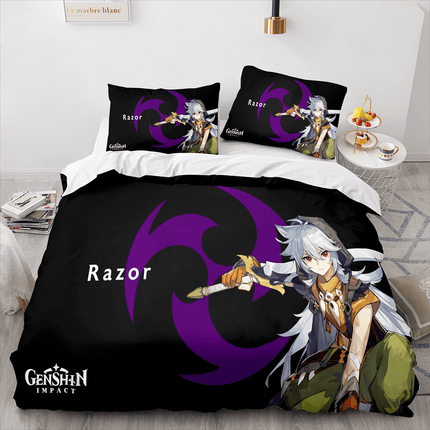 Genshin Impact Bedding Set Quilt Cover Without Filler