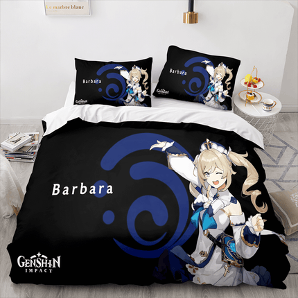 Genshin Impact Bedding Set Quilt Cover Without Filler