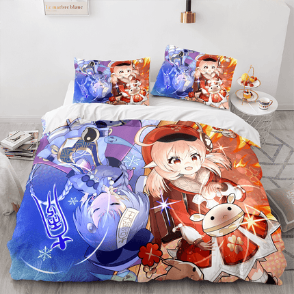 Genshin Impact Bedding Set Quilt Cover Without Filler
