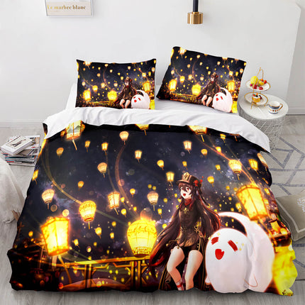 Genshin Impact Bedding Set Quilt Cover Without Filler