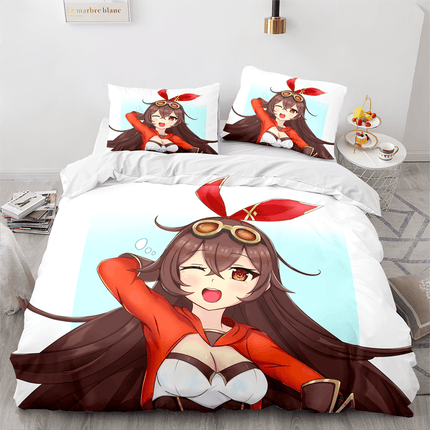 Genshin Impact Bedding Set Quilt Cover Without Filler