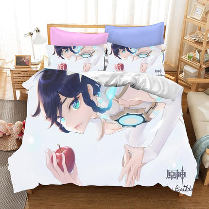 Genshin Impact Bedding Set Quilt Cover Without Filler
