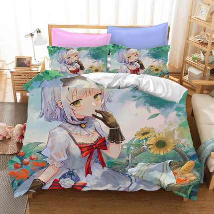 Genshin Impact Bedding Set Quilt Cover Without Filler