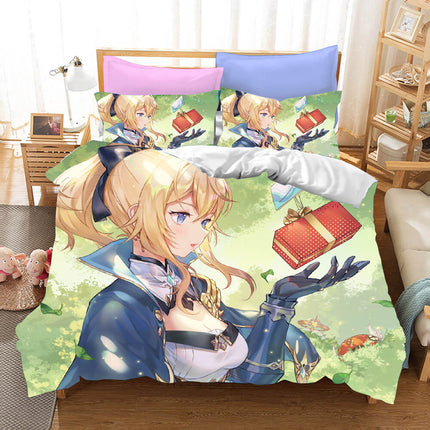 Genshin Impact Bedding Set Quilt Cover Without Filler