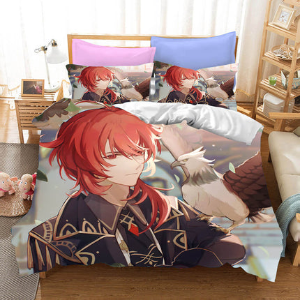 Genshin Impact Bedding Set Quilt Cover Without Filler