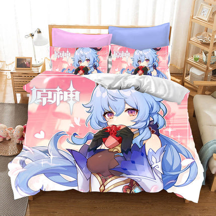 Genshin Impact Cosplay Bedding Set Quilt Covers Without Filler