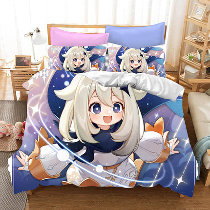 Genshin Impact Cosplay Bedding Set Quilt Covers Without Filler