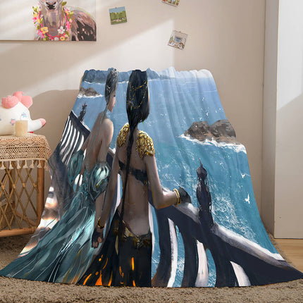 Ghost Blade Cosplay Flannel Fleece Blanket